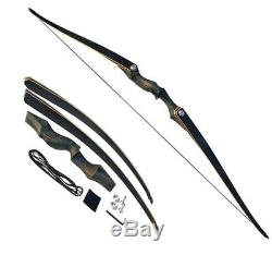 Archery Takedown Recurve Bow Right Hand 60 Hunting Longbow + Extra Limbs
