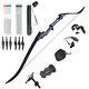 Archery Takedown Recurve Bow Set Handle Carbon Arrow Shooting Hunting Right Hand