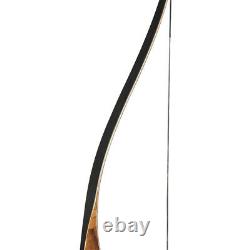 Archery Traditional 54 One-Piece Recurve Bow Wood Longbow 20-35lbs Hunting