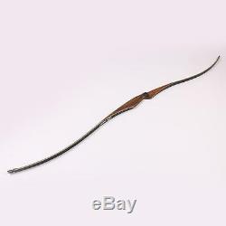 Archery Traditional Longbow Handmade Wooden Right Hand Riser Hunting Recurve Bow