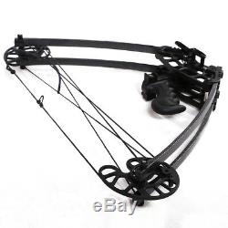 Black 50lbs Archery Compound Bow Right Hand Shooting Target Outdoor Hunting Bow