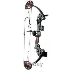 Black Archery Compound Bow Hunting Right Hand Bow Youth Practice Target 12-26lbs
