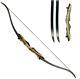 Black Hunter Recurve Bow Takedown Bow Archery Bow 20-50lb 62 Right Hand Hunting