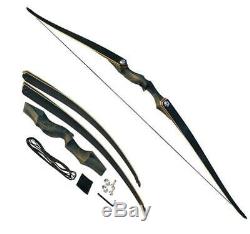 Black Hunter Takedown Bow Left Hand 60 Hunting Longbow