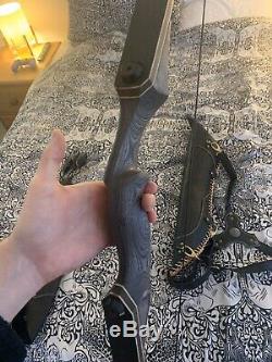 Black Hunter Takedown Recurve Bow 58 Hunting Target Practice Right Hand Bow