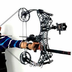 Compound Bow 40-70lbs Short Axis Steel Ball 500FPS Archery Hunting Fishing NEW