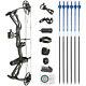 Compound Bow Arrows Kit 0-60lbs Adults Youth Target Archery Hunting Dragon X8
