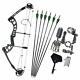 Compound Bow Carbon Arrow Sight 30-55lbs Adjustable Target Field Archery Hunting