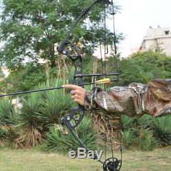 Compound Bow Carbon Arrows Set 30-55lbs Adjustable Archery Bow Shooting Hunting