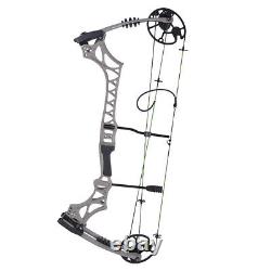 Compound Bow Carbon Arrows Set 320fps Adjustable 30-70lbs Target Archery Hunting