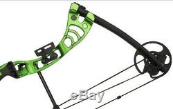Compound Bow Green / Black Monster Powerful Adult Set Hunting Kit Right Handed