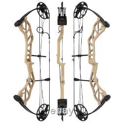 Compound Bow Kit 19-70lbs Hunting Target 320FPS Arrows Adult Archery Package