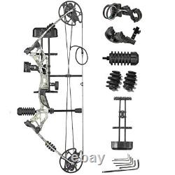 Compound Bow Kit 30-70lbs Carbon Arrows Adult Hunting Archery Package Target