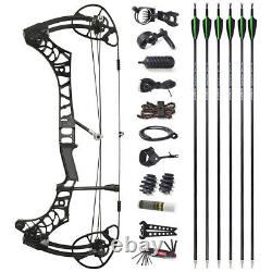 Compound Bow Kit 50-65lbs 345fps Target Hunting Archery Adult Sports Shooting