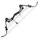 Compound Bow Set 30-55lbs Adjustable 320FPS Archery Recurve Bow Hunting Fishing