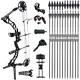 Compound Bow Set 35-70lbs Archery Hunting Carbon Arrow Right Hand Outdoor Target