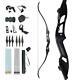 D&Q 50lb Takedown Recurve Bow Archery Kit Right Handed Arrows Hunting Accessary