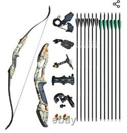 D&Q 56 50lb Recurve Archery And Hunting Bow And X12 arrow Set (Brand New)