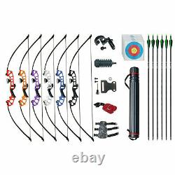 D&Q Archery Adult Recurve Bow Set Hunting Target Practice Longbow Right Hand