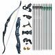 D&Q Archery Bow and Arrow for Adults Recurve Bow Set Adult Hunting Bow Metal