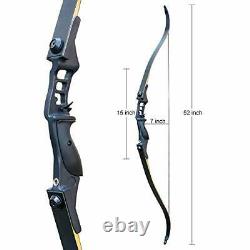 D&Q Bow and Arrow Set Adult Recurve Bow Hunting Bow Right Hand 52 inches