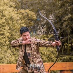 D&Q Takedown Recurve Bow and Arrow Set Adult Kit Archery Hunting 50LB, Black