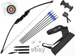 Dostyle Takedown Recurve Bow and Arrow Set Outdoor Archery Hunting Shooting Tar