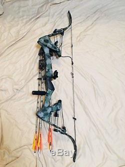 Excellent Oneida Screaming Eagle Hunt Fishing Bow Right 50-70lb. MED 30-50-70 lb