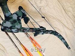 Excellent Oneida Screaming Eagle Hunt Fishing Bow Right 50-70lb. MED 30-50-70 lb