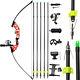 Fishing Straight Bow 40lbs Bowfishing Arrow Reel Seat Archery RecurveBow Hunting