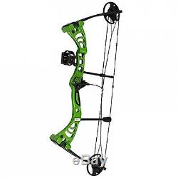 Green Monster Adult Archery Hunting Right Handed Compound Bow and Arrows