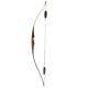 Handmade Traditional Takedown Recurve Wooden Bow Archery Longbow Hunting Arrow
