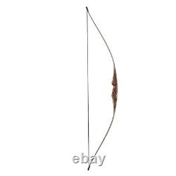 Handmade Wooden Longbow Traditional Archery Recurve Bow 20-70lb Hunting & Target