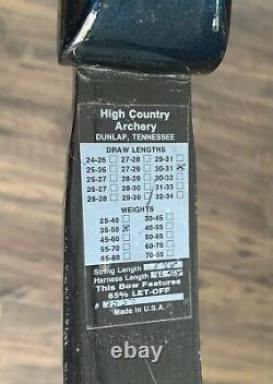 High Country American Compound Hatchet? Cam 40-50# 30-31 Target Finger Bow