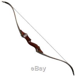 Hunting Take Down Recurve Bow Archery 58'' Wooden Right Handed Longbow 30-60Lbs