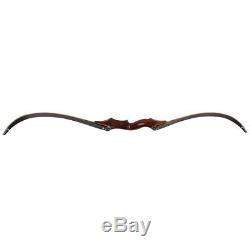 Hunting Take Down Recurve Bow Archery 58'' Wooden Right Handed Longbow 30-60Lbs