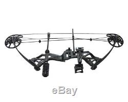 IRQ 30-75lbs Black Compound Bow Right Hand For Archery Hunting Target