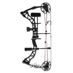 IRQ ARCHERY 45-70LBS BLACK COMPOUND BOW Kit HUNTING TARGET US LIMBS Right Handed