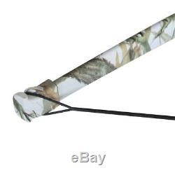 IRQ Archery 40Lbs Hunting Takedown Recurve Bow Alloy Right Hand Camo Longbow Set