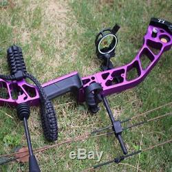 IRQ Archery Puple 19-70Lbs Compound Bow Right Hand Hunting Arrows Sight Rest Set