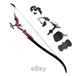 JUNXING Archery Recurve Bow Set 66 Right Hand Hunting Arrows Set Longbow