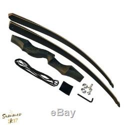 Junxing Black Hunter 60 American Hunting Bow Take Down Recurve Bow Right Hand