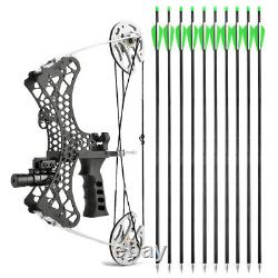 Laser Sight Mini Compound Bow Set 35lbs Archery Fishing Hunting Right Left Hand