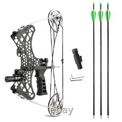 Laser Sight Mini Compound Bow Set 35lbs Archery Fishing Hunting Right Left Hand