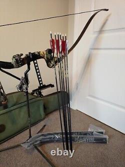 Martin Archery Saber Elite Camo Edition 55lbs. +45lbs Limbs. 6 Arrows Spine 350