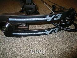 Mathews V3 27 Right-Hand 60# to 75# Black 25 to 29½ Compound Hunting Bow New