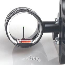 Micro-Adjust Single Pin Bow Sight Hunting 1-Pin Compound Bow Sight Black