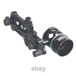 Micro-Adjust Single Pin Bow Sight Shooting Hunting Compound Bow Sight Black