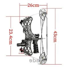 Mini Compound Bow Set 35lbs Sight Right Left Hand Archery Hunting Let Off 80%