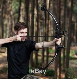 New Archery Compound Bow Right Handed Practice Hunting Accessory Set 25-45Lbs